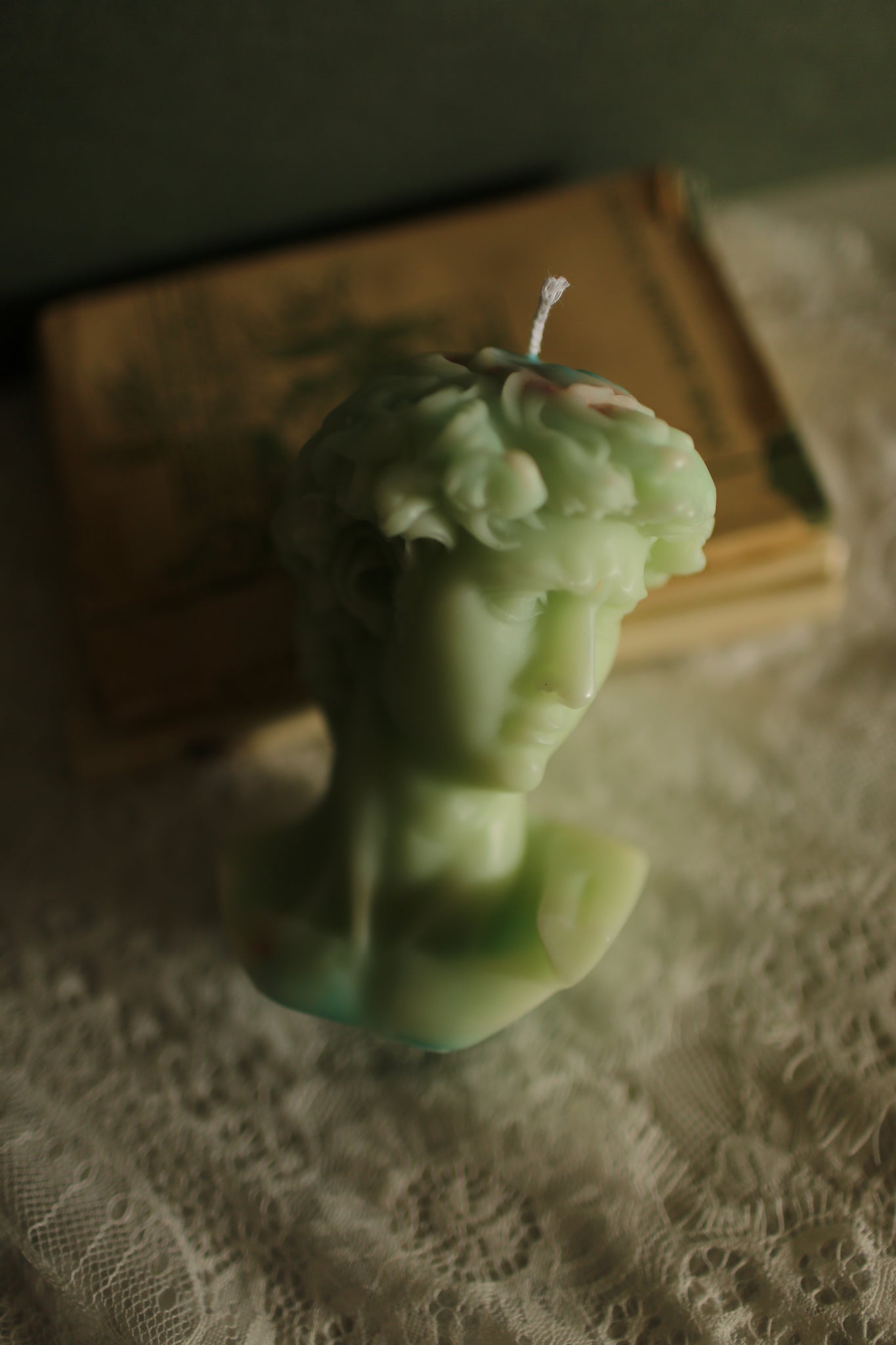 David Bust Candle